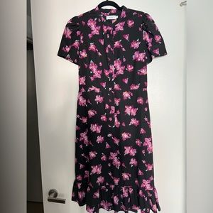 ALC Midi Floral Dress with Ruffles